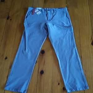 NWT Men's Slim Fit Gray Stretch Slacks